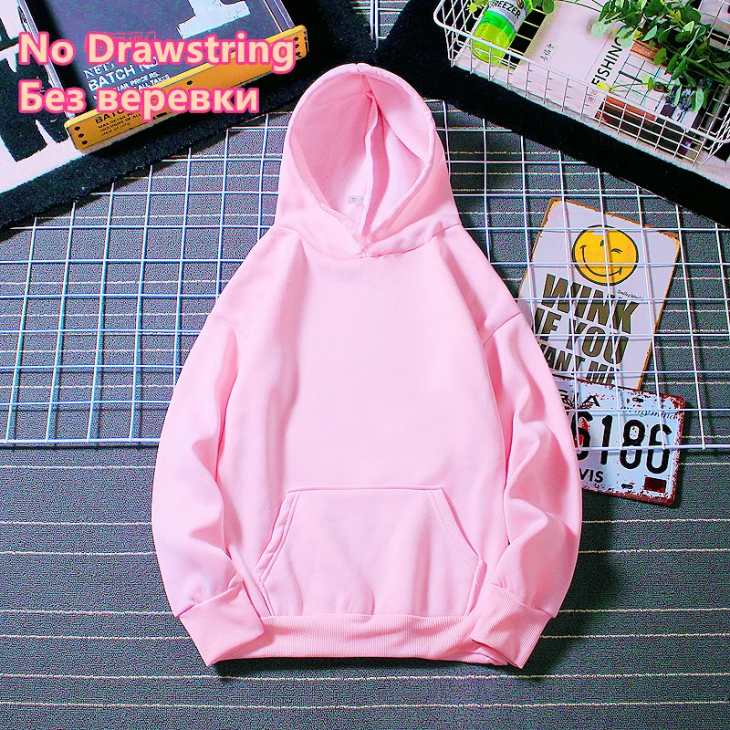 

Women Spring Autumn Female Loose Casual Pullover Hoodied Solid Color Hoodies Sweatshirts Tops Plus Velvet Oversize Hoodies