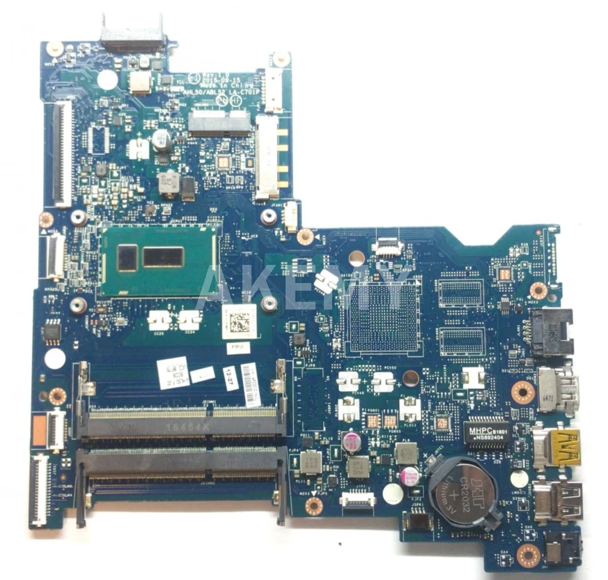 Akemy AHL50 / ABL52 LA-C701P для HP 15-AC 15T-AC 250 G4 ноутбук материнская плата I5 5200U 815244-501 тест ОК