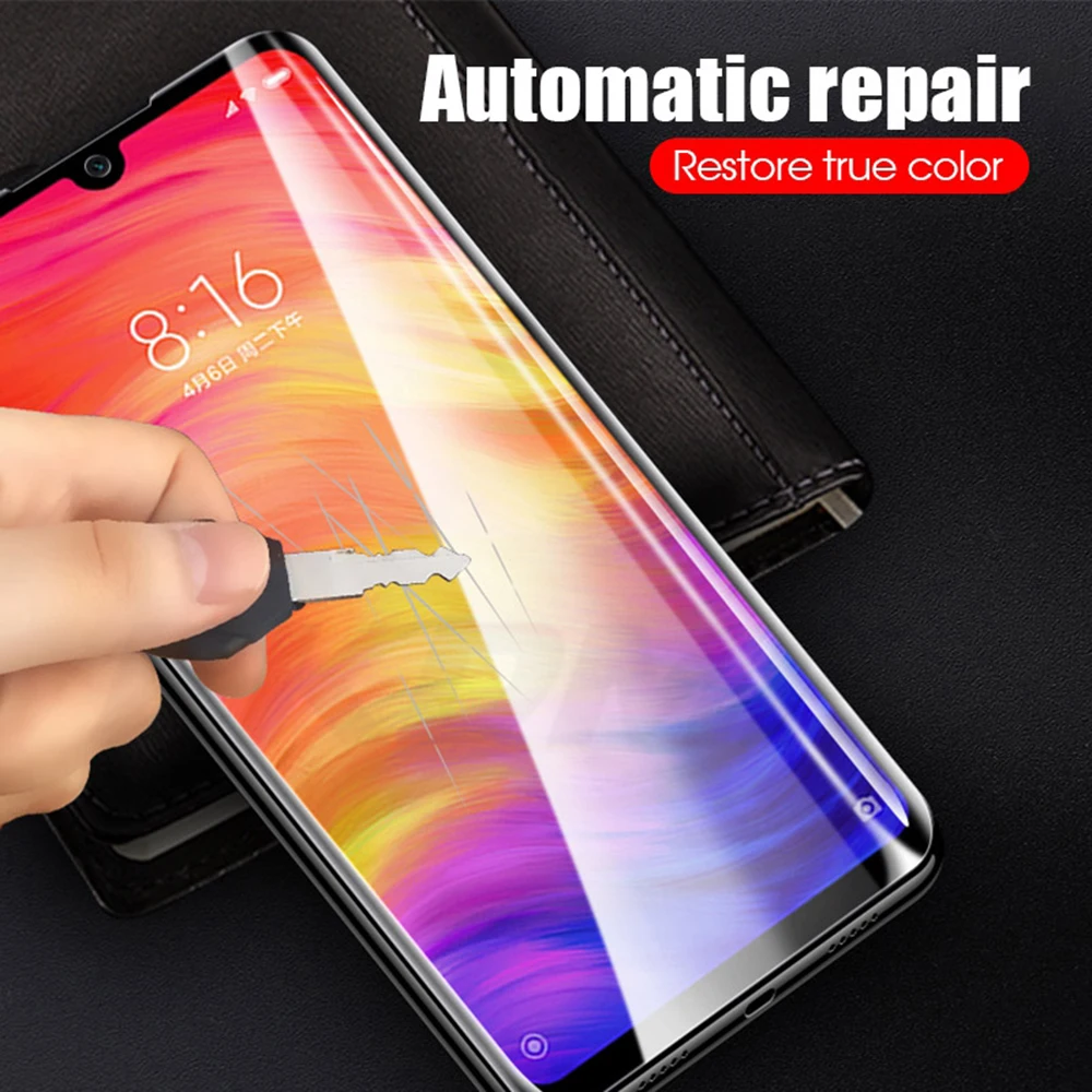 300D Screen Protector Hydrogel Film For Xiaomi Redmi note 7 8 5 pro Protective 9S 9 4X 7A K20 Not Glass | Мобильные телефоны и