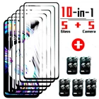 Закаленное стекло с полным покрытием для Oppo Realme 8 7 6 Pro, Защита экрана для Realme 8 5G 6i 7i Global Camera Lens, защитное стекло