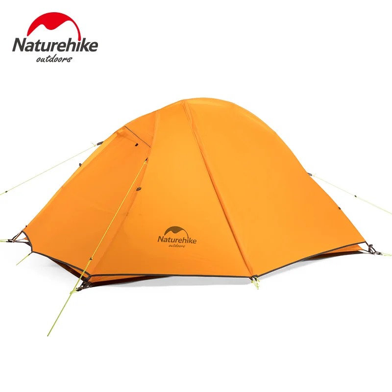 Verkaufen Naturehike 2 Person Ultraleicht Backpacking Radfahren Zelt 20D Silicon Zelte Doppel Schicht Base Camp Schlafen Zelt Wandern Klettern