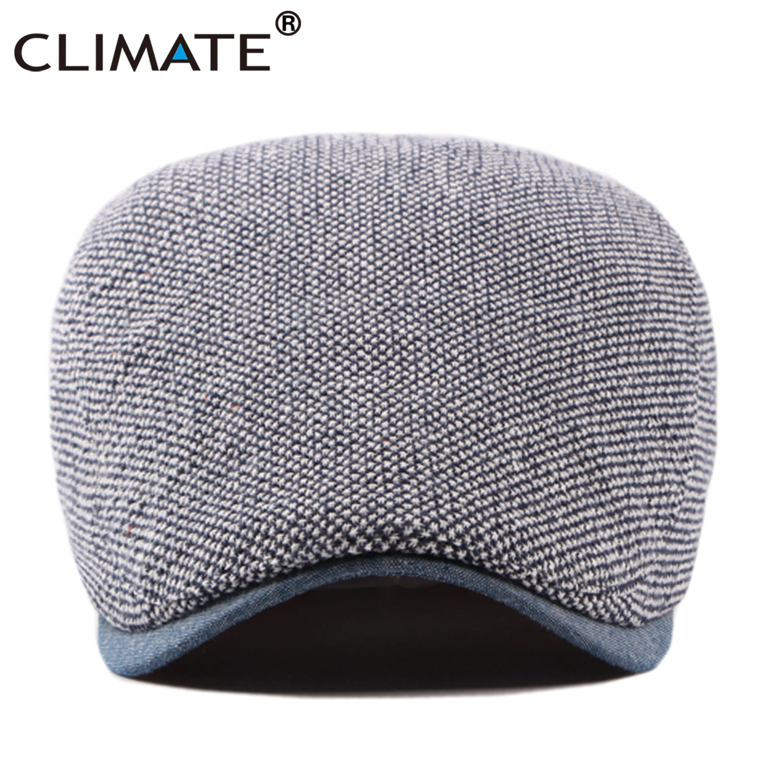 CLIMATE Men Vintage Flat Cap New Men Beret Hats Retro Blank Beret Ivy Cap for Men Casual Thick Retro Mature Men Flat Caps Beret