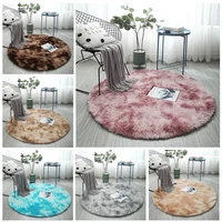 faux fur round carpet for living room kids room long plush rugs for bedroom rest area play tents rug floor door anti skid mats