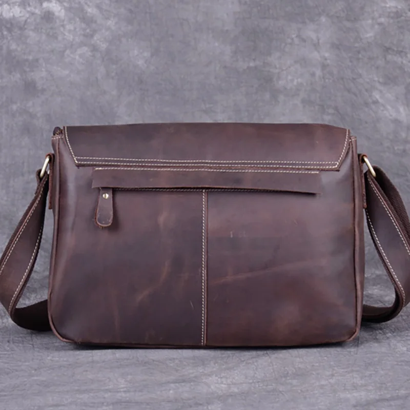 Мужская кожаная Наплечная Сумка AETOO Mad Horse мужская повседневный кожаный винтажный