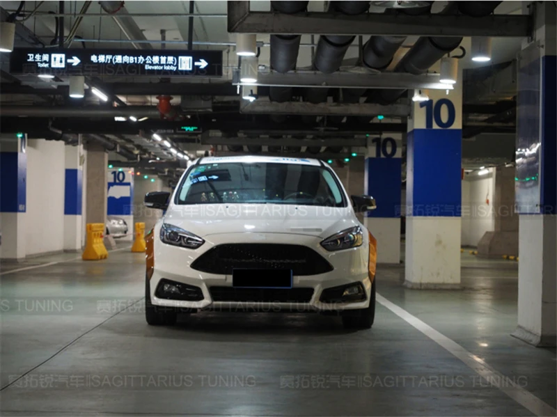 Подходит для Ford Focus, обвес, крыло, хэтчбек ST 2012 13 14 15 16 17 18 лет, Воздухозаборники, вентиляционная крышка, широкий корпус, аксессуары