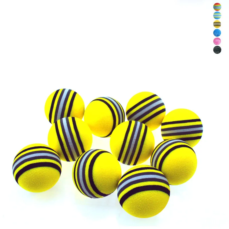 

Golf balls Colored Balls Solid Sponge EVA Golf Children Indoor Practice Rainbow Ball Golf Practice Bal l Pack of 100pcs