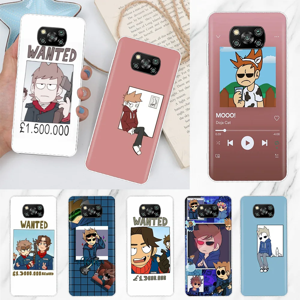 

Anime Cartoon Eddsworld Case Coque For Xiaomi Poco X3 Pro F3 M3 F1 X3 NFC M2 Mi 11 Lite 5G 11 Ultra Note 10 Pro 9T Cover Funda