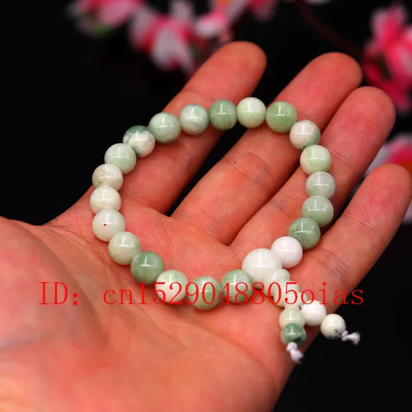 Нефритовый камень Изумрудный браслет с бусинами очаровательные ювелирные