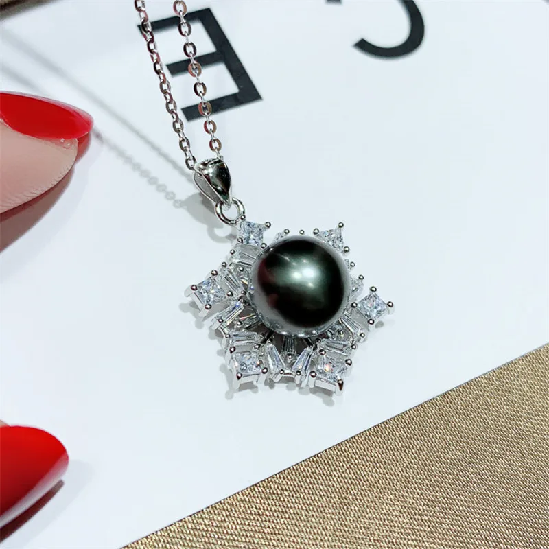 

Основа подвески для ювелирных изделий ручной работы, кулон из стерлингового серебра S925 с жемчугом, аксессуары и запчасти, ювелирные изделия...