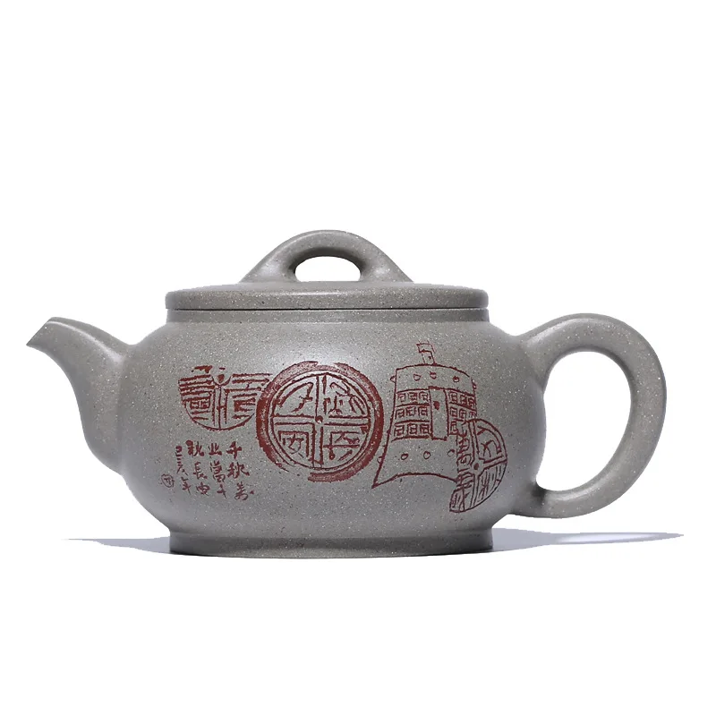 

Duanni Фиолетовый Глиняный чайный горшок ручной работы знаменитый чайный горшок Raw Mine Duanni чайный набор кунг-фу чайный набор