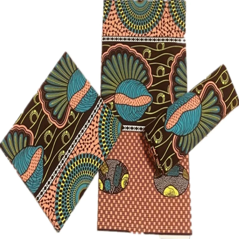 

African Original Wax 100% Cotton Fabrics African Wax Print Fabric 2021 Latest Wax Fabric 6yards African cotton ankara material