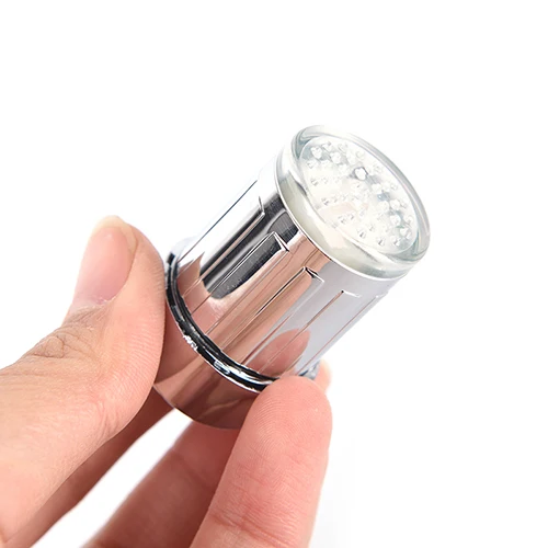 

3 Color LED Water Faucet Light Glowing Shower Head Kitchen Tap Aerators