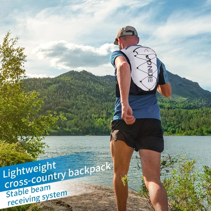 AONIJIE Lightweight Running Hydration Pack Breathable Trail Running Vest Backpack For Ultra Trail Marathon Cycling Run Bag C9108