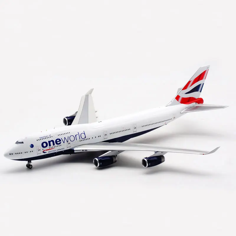 

1:200 Scale Oneworld British Airways Airline airplane 747 B747-400 model with base landing gear alloy aircraft plane toy