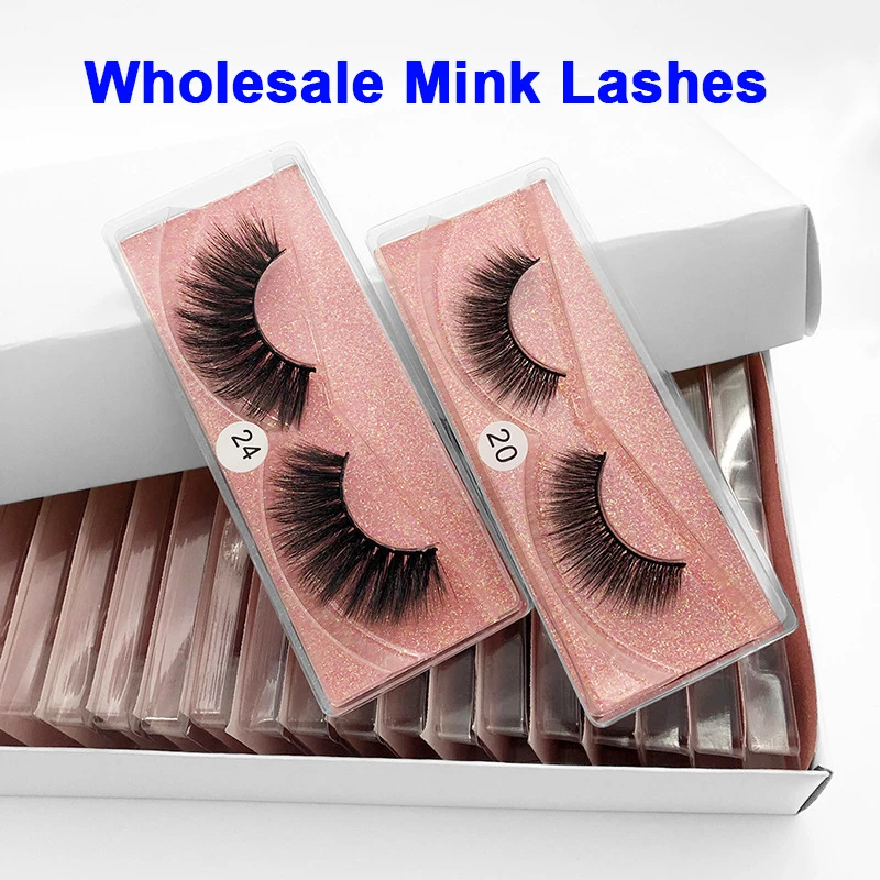 

LS Beauty Wholesale Eyelashes 3D Mink Lashes Natural Mink Eyelashes Wholesale Eyelashes Makeup Lashes In Bulk