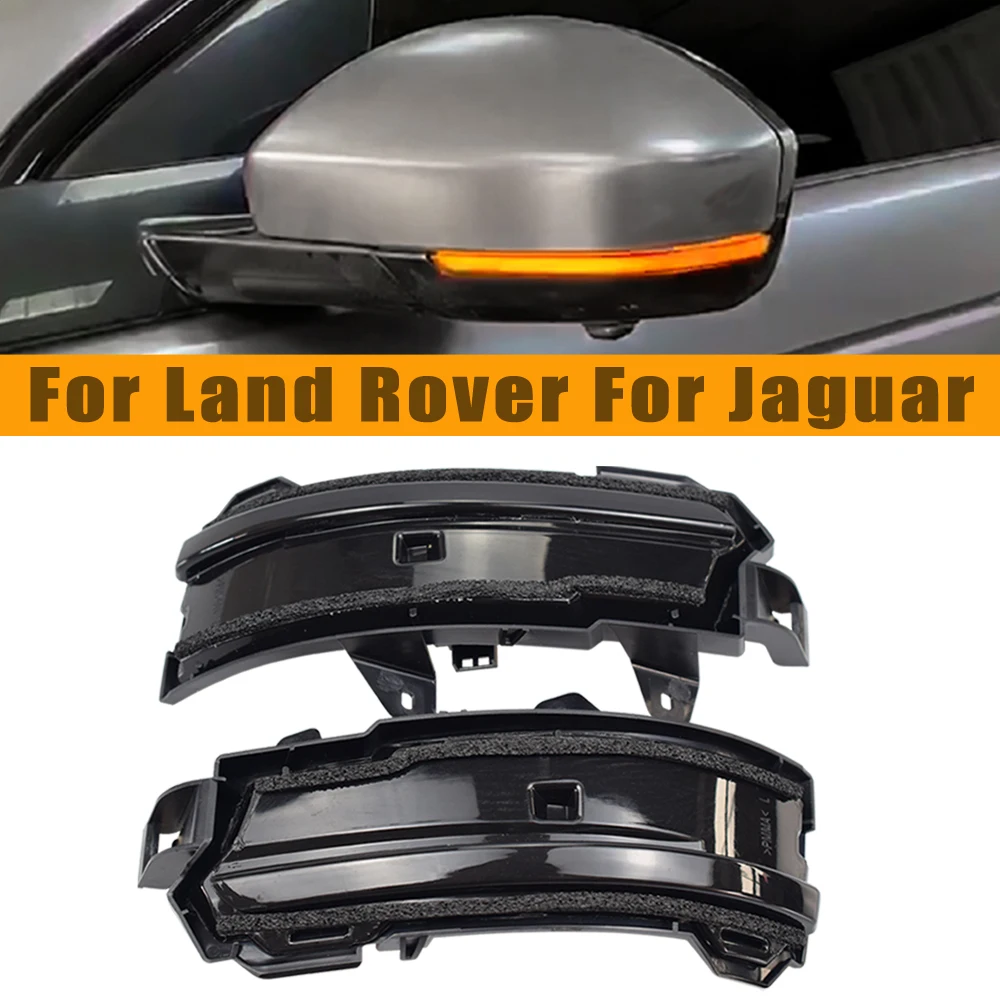 

2pcs LED Dynamic Turn Signal Side Mirror Blinker Indicator Sequential Light For Land Rover Discovery Sport L550 2014-2020