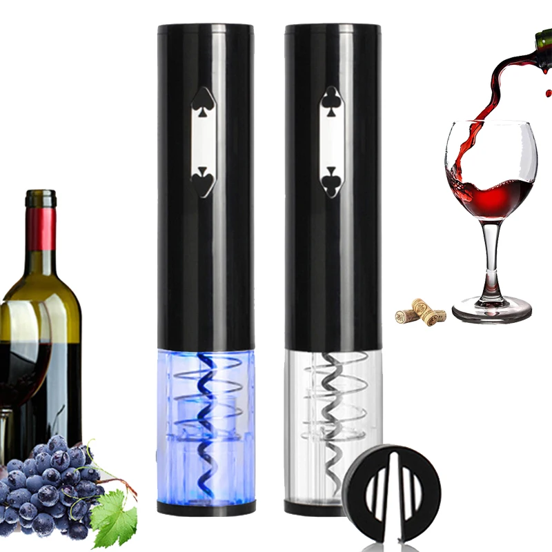 

Automatic Bottle Opener for Red Wine Battery Powered Electric Red Wine Openers With Foil Cutter Kitchen Bar Wine Corkscrew