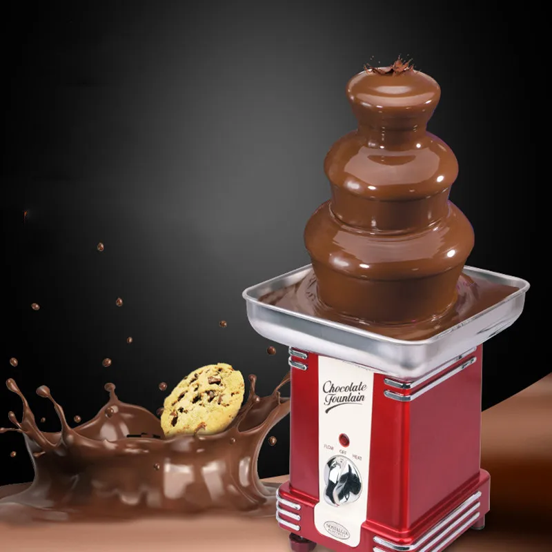 Шоколадный фонтан трехэтажная Коммерческая Бытовая соковыжималка Водопад