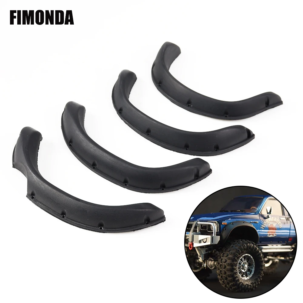 RC Car Rubber Fender Flares for 1/10 Crawler TAMIYA Hilux BRUISER RC4WD TF2 Mojave Body Parts | Игрушки и хобби