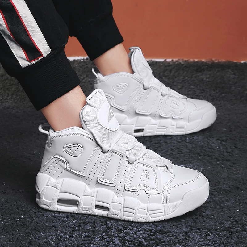 Брендовая Баскетбольная обувь для мужчин с высоким берцем Спортивная воздушная