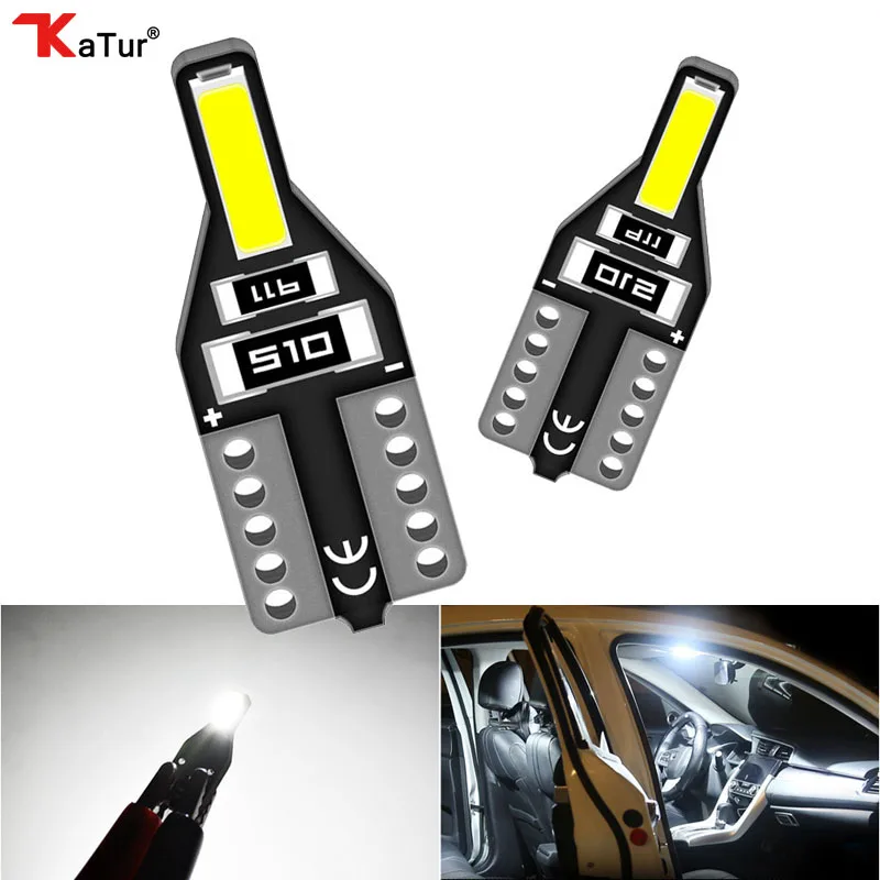 Супер яркий 2x T10 W5W светодиодный 7020 SMD лампы для автомобилей 168 194 указатель