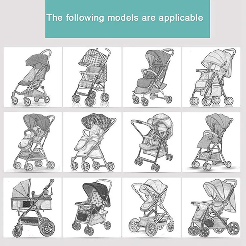 

1x Stroller Rain Cover & Mosquito Net & 4 Pcs Baby Bathroom Toys Beach Toys Set Baby Bath Toys Baby Swimming Duckling