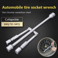 folding disassembling changing tire wrench automobile tire wrench cross wrench laborsaving maintenance sleeve tire changing tool
