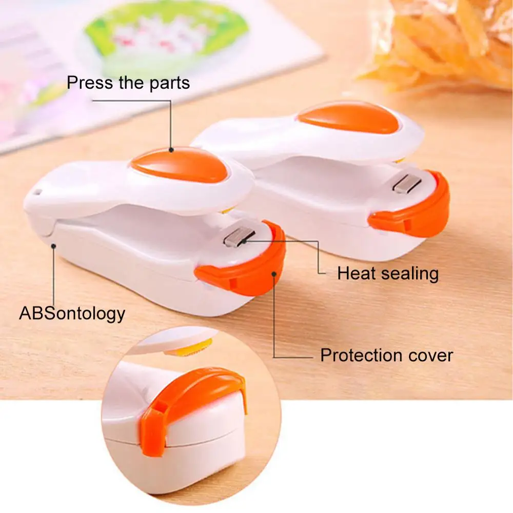 Переносная герметизатор для пластиковых упаковок хранения мини-машинка для герметизации практичный наклейка и уплотнители для еды перекусы кухонные аксессуары.