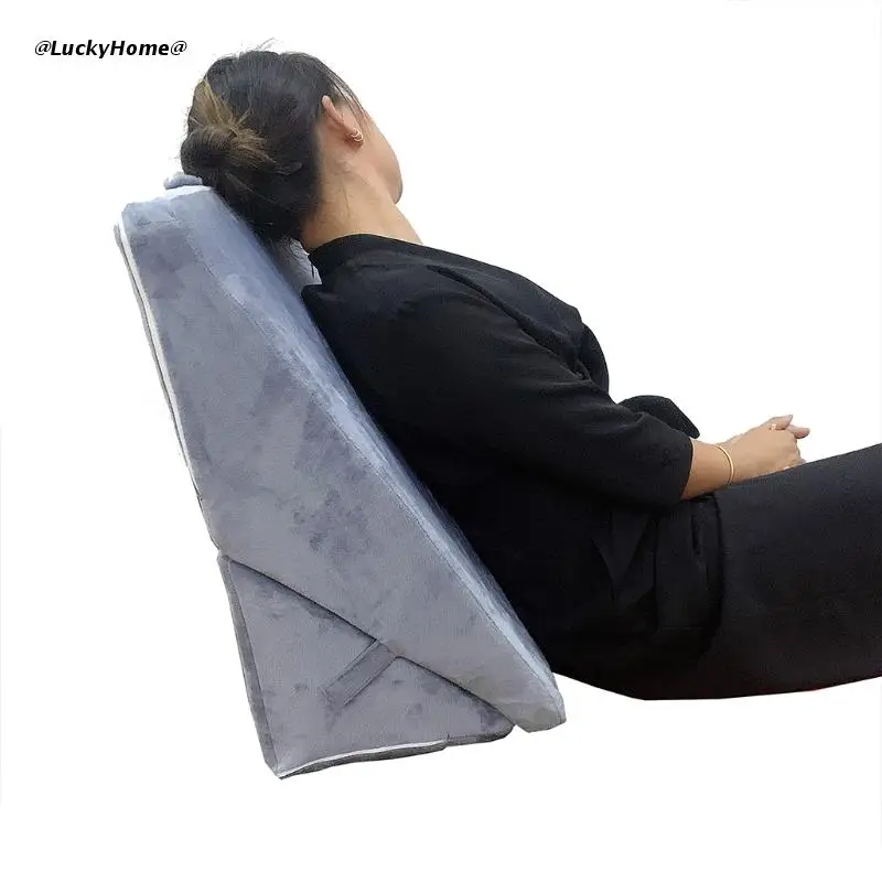 

Memory Soft Foam Bed Wedge Pillow Adjustable Sleep Pillow for Leg Back Support