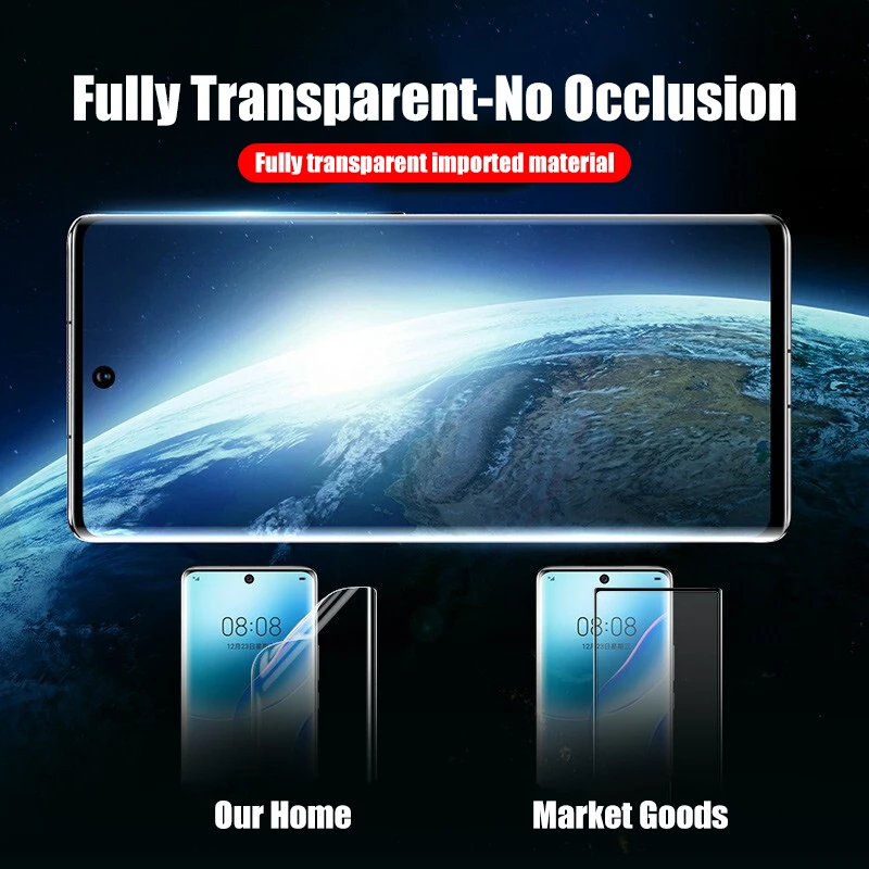 

4Pcs Full Cover Hydrogel Film For Huawei P40 P20 P30 Lite Pro Screen Protecto Mate 20 30 40 Lite Pro P Smart2019 Protective Film