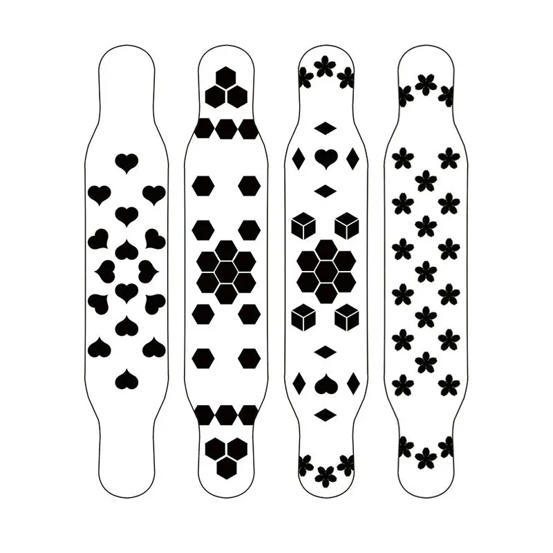 Skateboard Sandpaper Transparent DIY Sandpaper Dance Board Longboard Hollow Frosted Sticker Geometric Pattern Cat Claw Sandpaper