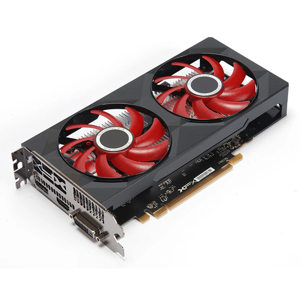 Kaufen XFX Radeon RX 560 4GB DDR5 Gaming PC Grafikkarten GPU 128 Bit RX 560 Desktop Video Karten Computer Gamer Verwendet AMD Video Karte