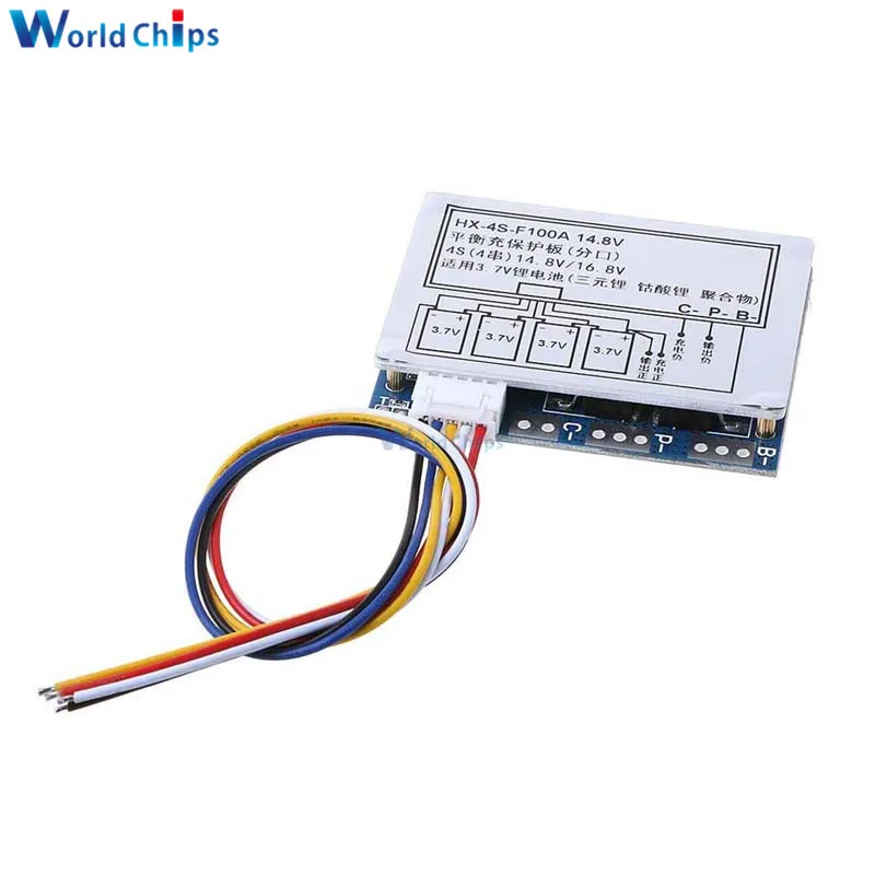 Флюоресцентная плата BMS PCM с защитой от перезаряда и разряда 12 8 а 14 в/18650 в