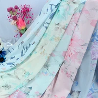 wide 59 printed chiffon fabrics ancient chinese hanfu silk scarves material spring summer dresses skirts and clothing cloth