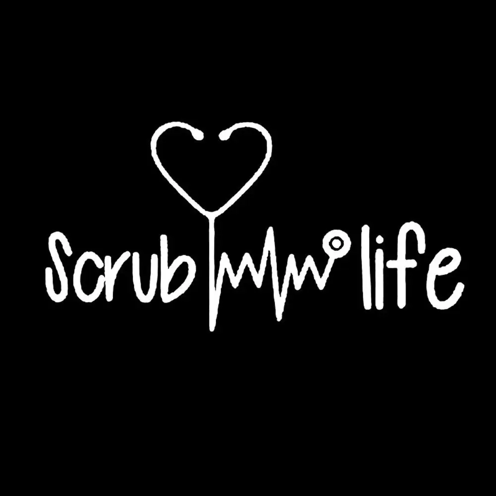 

Scrub My Life Pattern Fashion Auto Sticker Car Window Door Decal Decoration PET Reflective Car Stickers