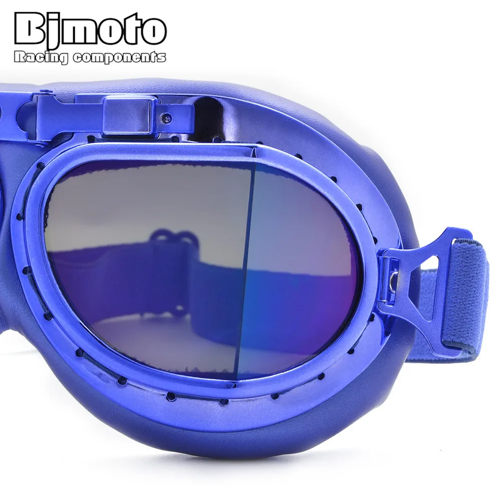 

BJMOTO Motorcycle Biker Flying Goggle Helmet Glasses For Harley Protector Windproof Anti-UV ABS PC lens Motocross Goggles