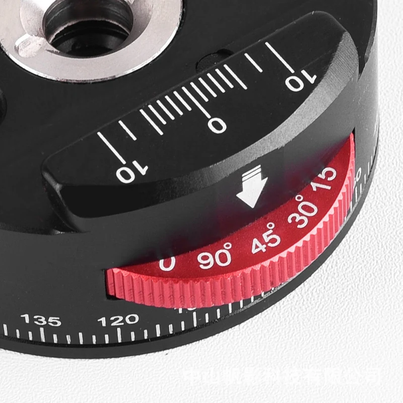 

PAN-60H Camera Panoramic Ball Head Tripod Head with Indexing Rotator AS Type Clamp with 3/8 Inch to 1/4 Inch Screw