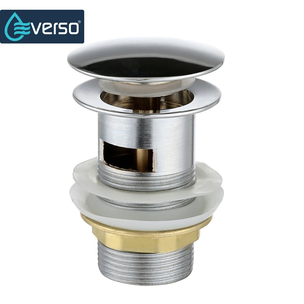 EVERSO Слив с переливом для раковины в ванной комнате сливные пробки ситечко