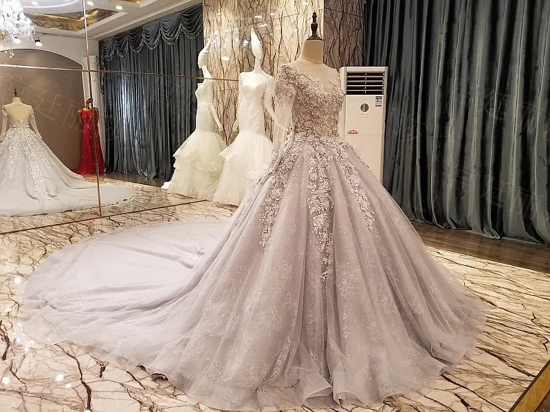 LS54379 вечернее платье корсет назад бисерный тюль Линия возлюбленной длинное на