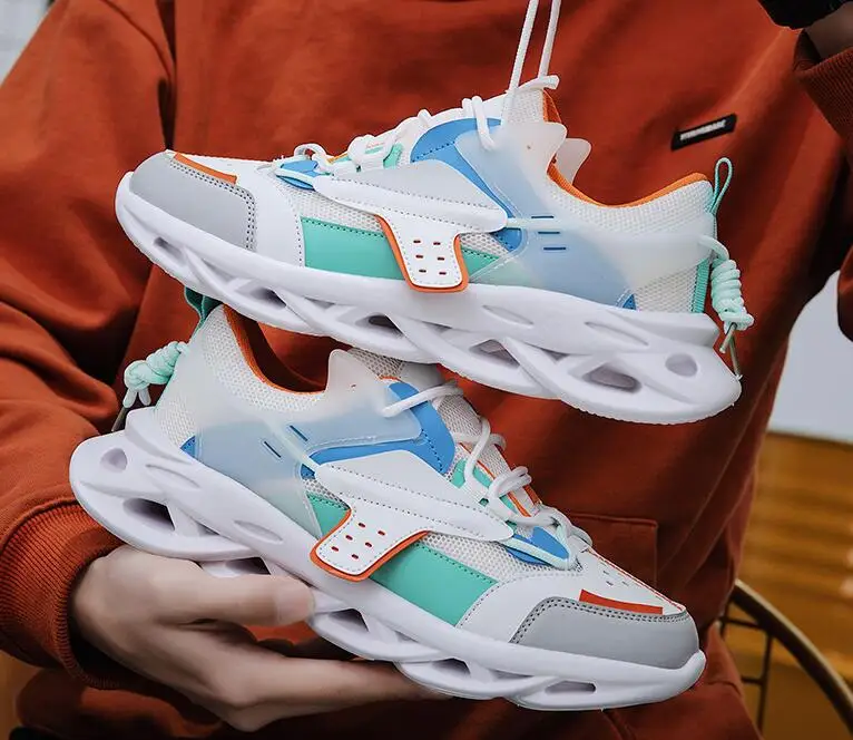 

Мужские кроссовки с вулканизированной подошвой, из сетчатого дышащего материала