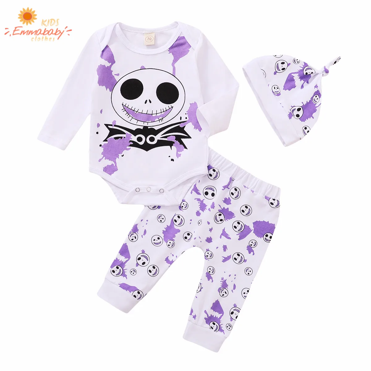 

2020 новая модная одежда для маленьких мальчиков, Emmababy мой первый Хэллоуин белый Лебедь балетная одежда комбинезон для новорожденных, для дев...