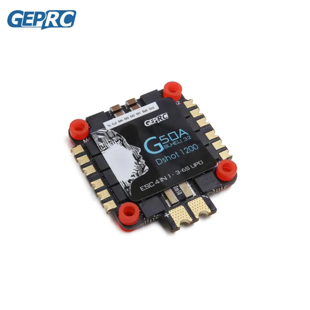 GEPRC BL32 G50A 50A 4 в 1 ESC BLheli32 поддержка DSHOT1200 DSHOT600 PWM Multishot OneShot для RC DIY FPV Racing Drone|Детали и