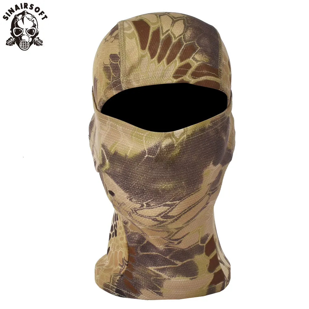SINAIRSOFT воздухопроницаемая тактическая маска для страйкбола, пейнтбола, маска для всего лица, мотоциклетные охотничьи шапки LY1300