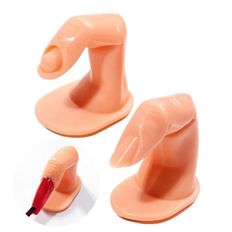 

10PC Professional Finger Practice Model Fake Nail Art Hand Model Fasle Nail Art Manicure Training Hand Finger Gel Polish Display