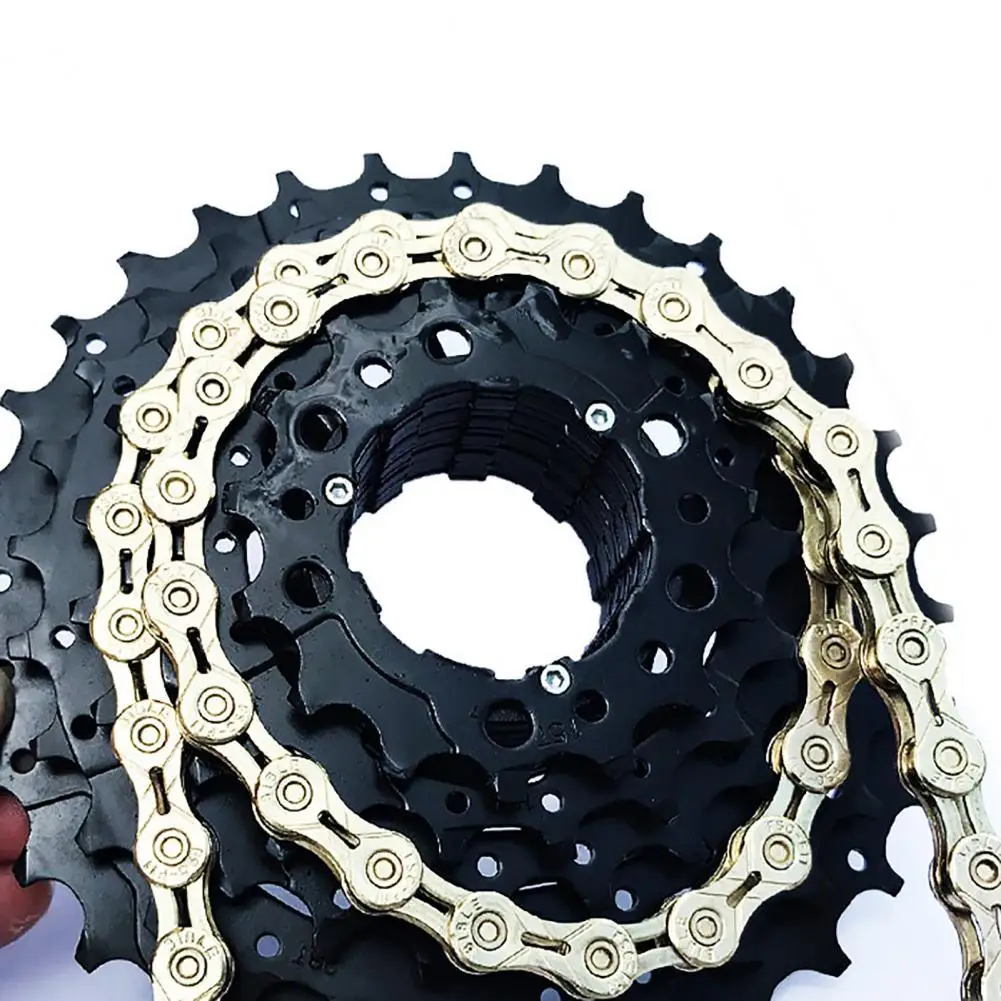 

Bicycle Parts Bicycle Ultra-light 9/10/11 Speed Mountain Road Bike MTB 116 Link Hollow Chain For Mountain Bike Road Bike