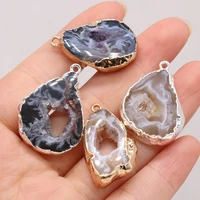 natural agates stone pendant irregural charms pendant for diy jewelry best birthday gift size 15x25 20x30mm