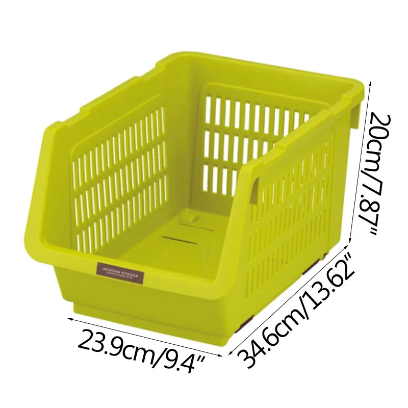 

Stackable Storage Baskets Kitchen Fruit Baskets Storage Container Toy Storage Organization Bathroom Movable Storage Boxes