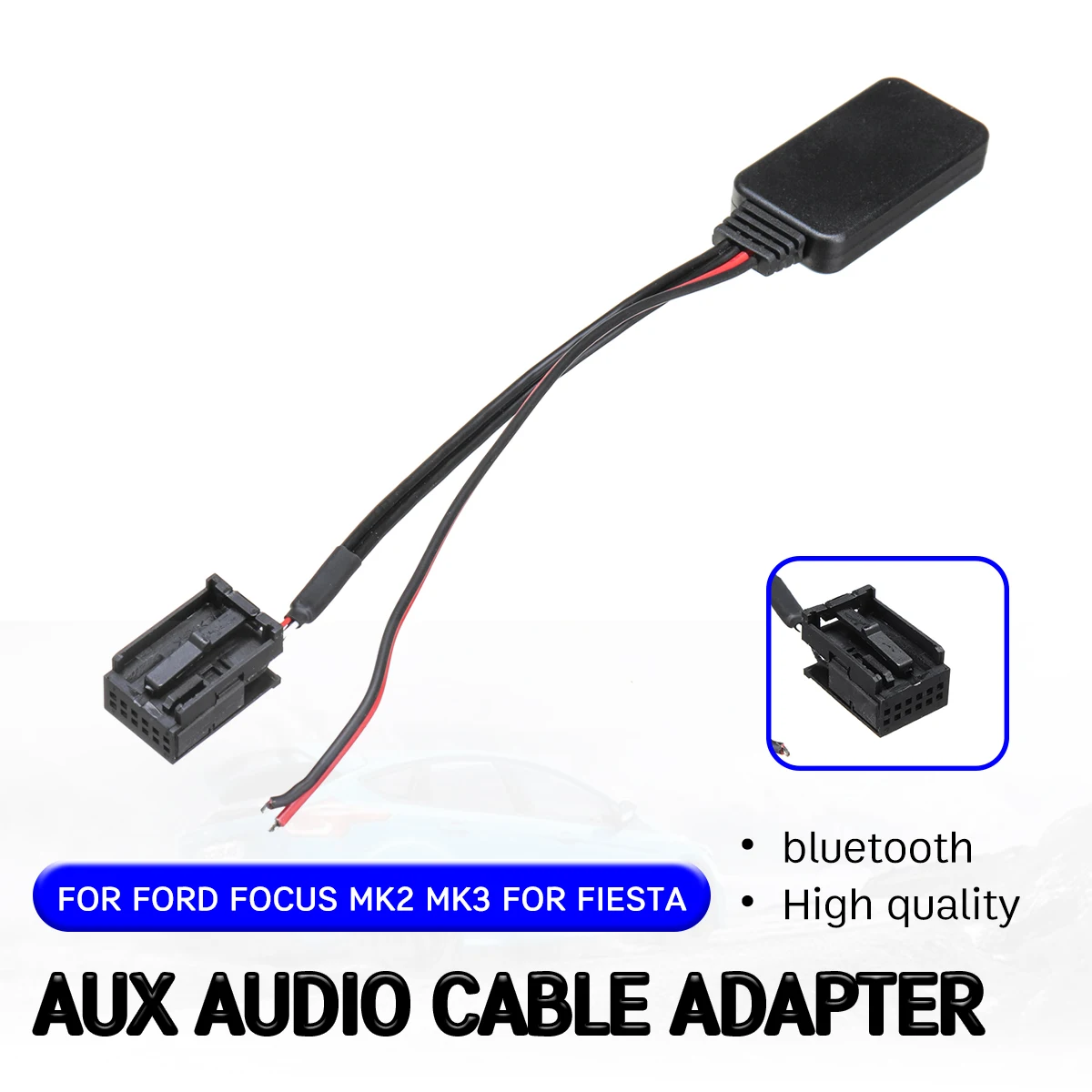 Bluetooth Aux приемник Кабельный адаптер для Ford Focus Mk2 MK3 Fiesta аудио головное устройство