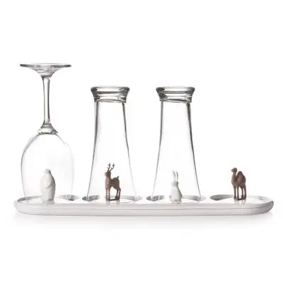 Бокалы с рисунком животного рай яркие бокалы для красного вина|Винные шкафы| |