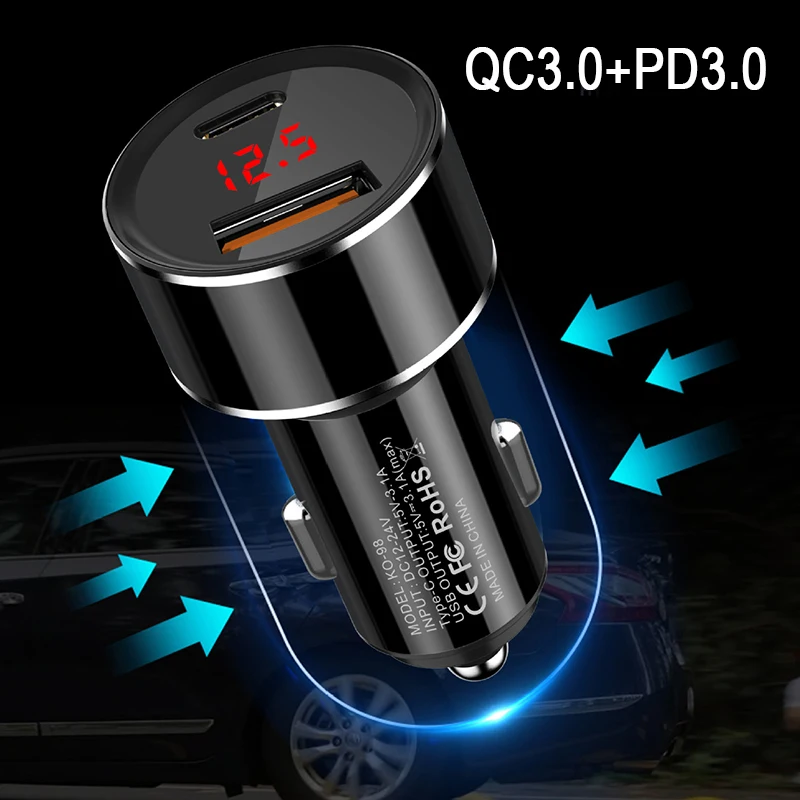 36W USB Fast Charging car charger PD Type C QC4.0 QC3.0 Wall Chargers For iPhone 12 Pro Max Macbook Xiaomi Quick Charger | Мобильные